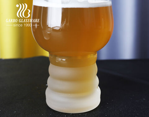 Verre à pinte de grande taille de style coréen de 500 ml pour le service de la bière