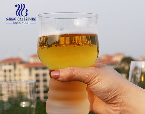 Verre à pinte de grande taille de style coréen de 500 ml pour le service de la bière