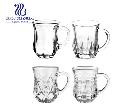 Marca Garbo Glassware en stock tazas de vidrio de té turco de 150 ml