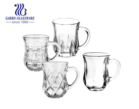 Marca Garbo Glassware en stock tazas de vidrio de té turco de 150 ml