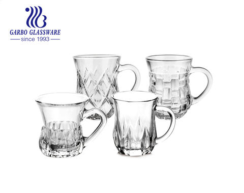 Marca Garbo Glassware en stock tazas de vidrio de té turco de 150 ml