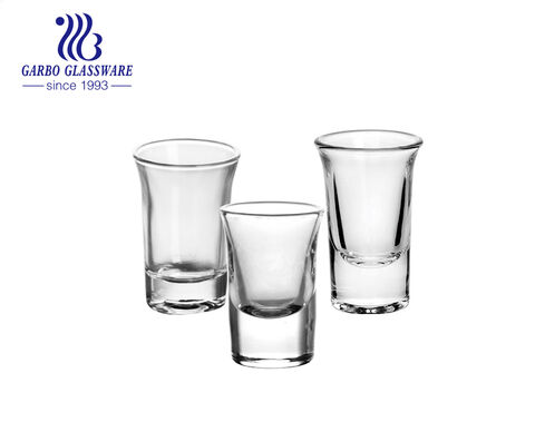 High white quality clear transparent in stock shot glass for vodka