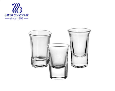 4 pcs set 1.5oz classic design transparent vodka shot glass in stock