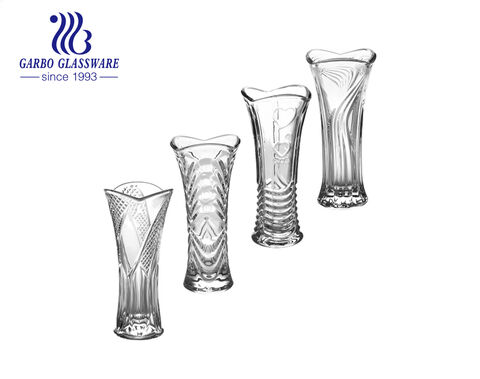 Langxu stock bud centerpiece glass vases for flower 
