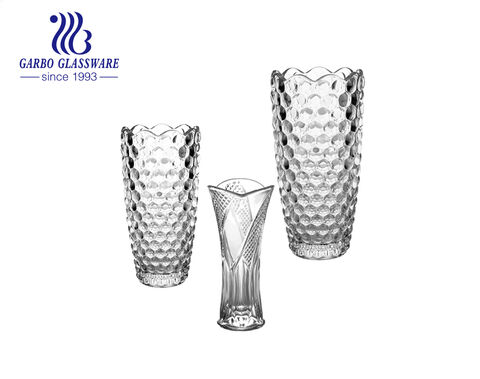 Bud shape glass vases for flower on table island