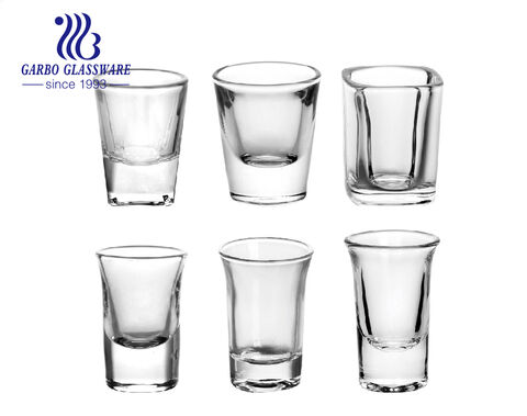 High quality In stock famous brand thick base shot glass cup