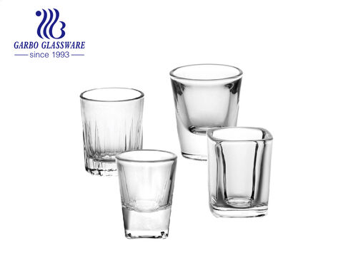 High quality In stock famous brand thick base shot glass cup