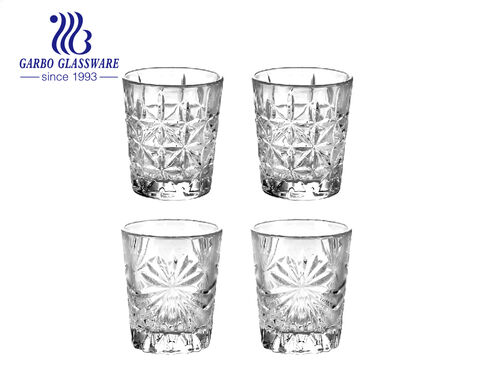 Luxury high white shot glass cup for hotel restaurant service