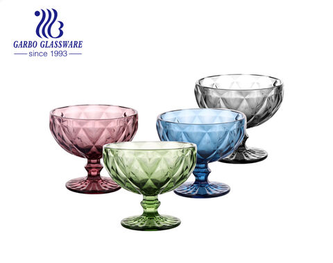 GARBO Classical Engraved Design Solid Color Glassware