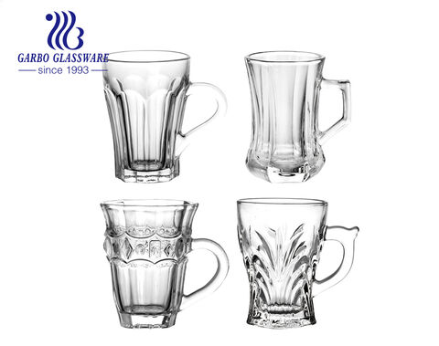 150 ml Glas-Teetasse für den täglichen Gebrauch, transparent, heiß verkaufte Glas-Kaffeetasse