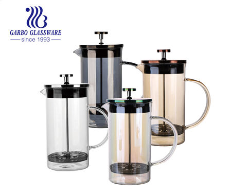 Cafetera elegante de acero inoxidable de 1000 ml