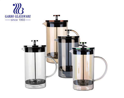 Cafetera elegante de acero inoxidable de 1000 ml