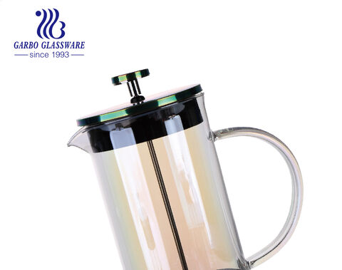 Indulge in the exquisite brew elegant Ion plated french press