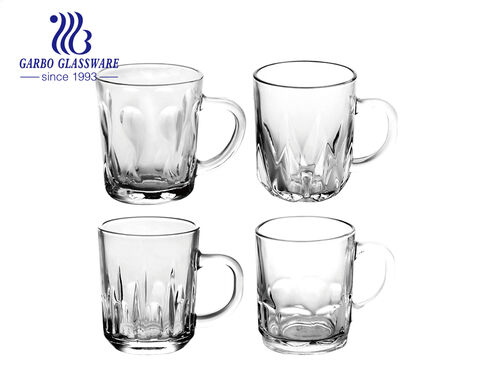 Hochwertige Grüntee-Tasse aus Glas mit Henkel, 8 ml