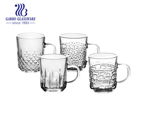 Taza de té de cristal de transparencia y elegancia para el mercado árabe