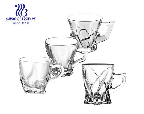 Schlichtes Design Glasbecher 6oz 160ml China Hersteller Teetasse für den Großhandel