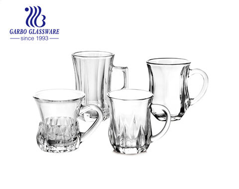 Schlichtes Design Glasbecher 6oz 160ml China Hersteller Teetasse für den Großhandel