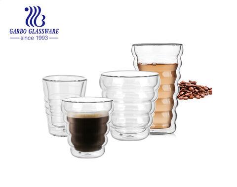 Petite tasse en verre à liqueur expresso à double paroi de 85 ml