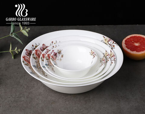 Bát trộn salad lớn 10.35 inch Bát thủy tinh opal