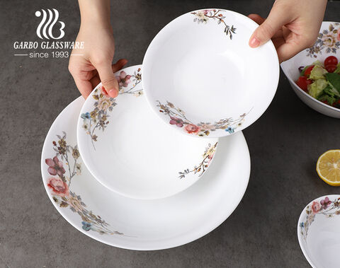 Bát trộn salad lớn 10.35 inch Bát thủy tinh opal