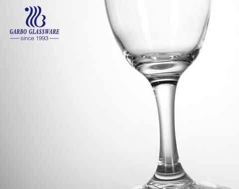 Copo de vidro de vinho de luxo 110ml para o mercado americano e europeu
