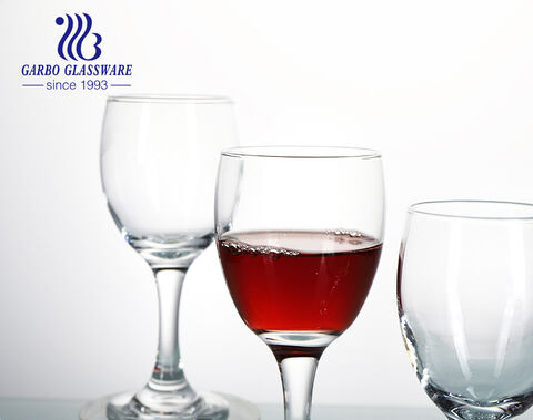 Copo de vidro de vinho de luxo 110ml para o mercado americano e europeu