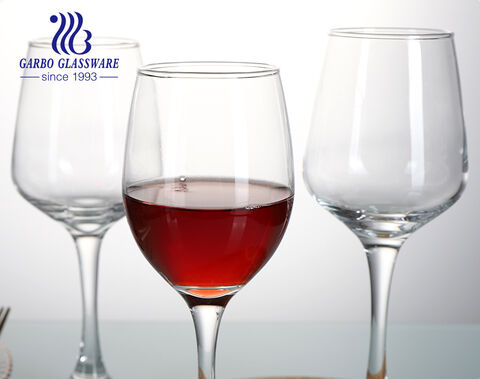 Großhandelsfabrikpreis klares Rotweinglas mit langem Stiel