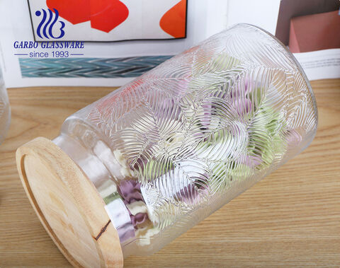 Китайская фабрика стеклянной посуды Стеклянная бутылка 1800 мл Длинная форма Оптовая банка для хранения