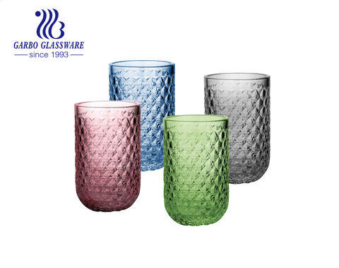 Los vasos al por mayor de los artículos para el hogar de la compra a granel nunca se descoloran los vasos de agua de los colores multi