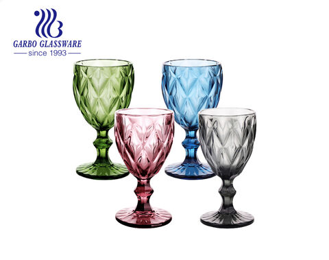 Garbo perfect colorful engraved goblet with fusion of art and quality