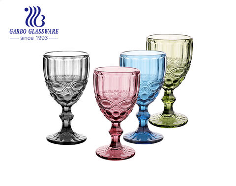 Garbo perfect colorful engraved goblet with fusion of art and quality