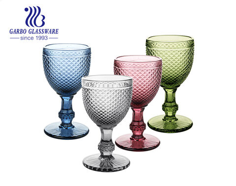 Garbo perfect colorful engraved goblet with fusion of art and quality