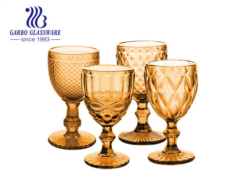 Garbo perfect colorful engraved goblet with fusion of art and quality