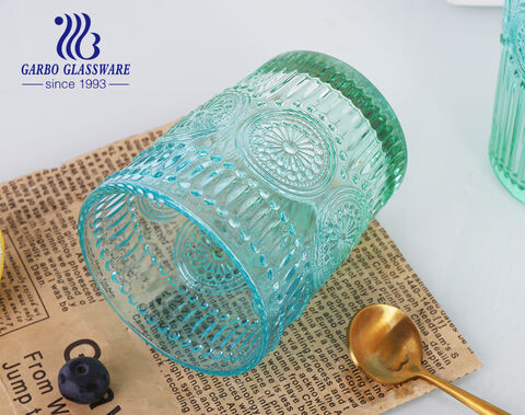 Garbo Glassware 370ML Bohemian spray color water glass