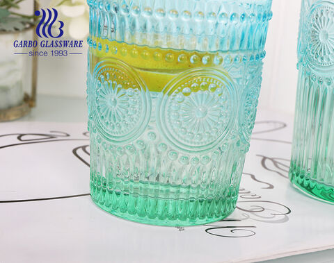 Garbo Glassware 370ML Copo de água colorido em spray boêmio