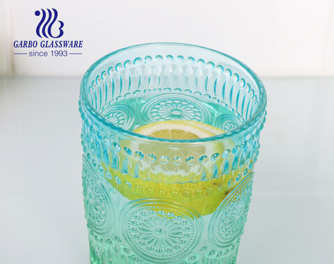 ManuFactory Engraved 280ML Spray Colored Glass Water Cup