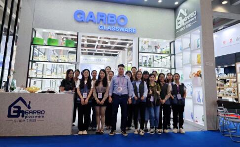 134th Canton Fair glassware booth from GARBO