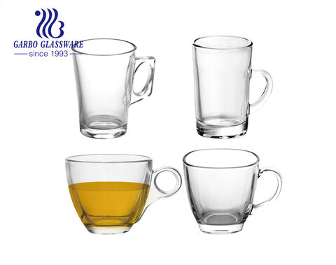 Classic 120ML small glass cup elegant small ear handle