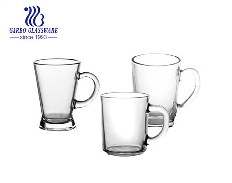 Klassischer 120 ml kleiner Glasbecher, eleganter kleiner Ohrgriff