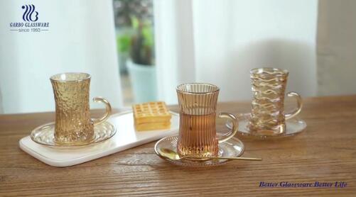 gold plating tea glass for middle east market