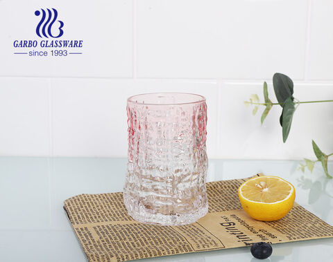 Bicchiere per bevande da 340 ml con spruzzatura di colore per bicchieri soda-lime