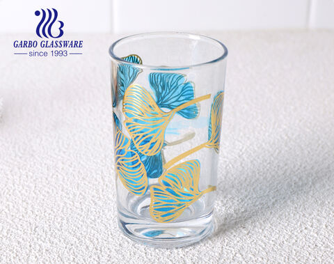 150ML glass cup with personalized decals logo