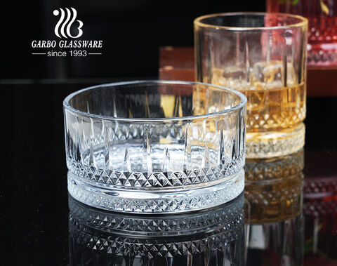 Wholesale 220ml cup embossed design glass bowls