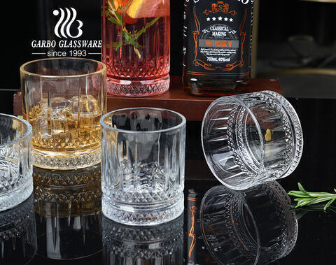 Wholesale 220ml cup embossed design glass bowls