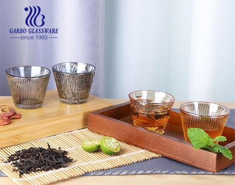 Luxury cawa glass tea cup for Arab and Dubai markets