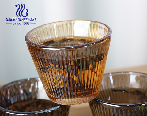 Luxury cawa glass tea cup for Arab and Dubai markets