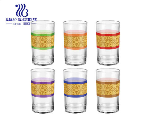 Neues Aufkleber-Design-Teeglas-Set, individuelle Glas-Teetasse für den Großhandel