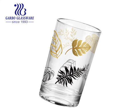 Neues Aufkleber-Design-Teeglas-Set, individuelle Glas-Teetasse für den Großhandel