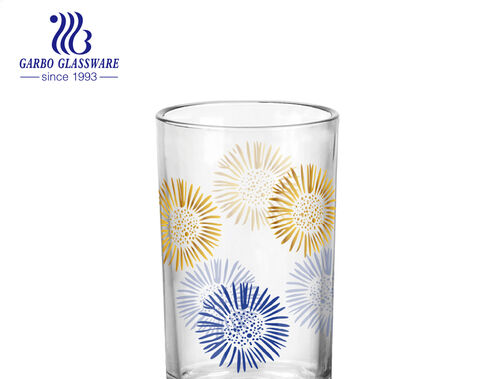 Neues Aufkleber-Design-Teeglas-Set, individuelle Glas-Teetasse für den Großhandel