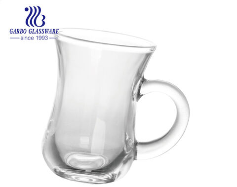 100ml clear small size classical Turkish glass tea mug factory